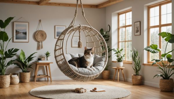 Pourquoi choisir un couchage suspendu pour son chat ?